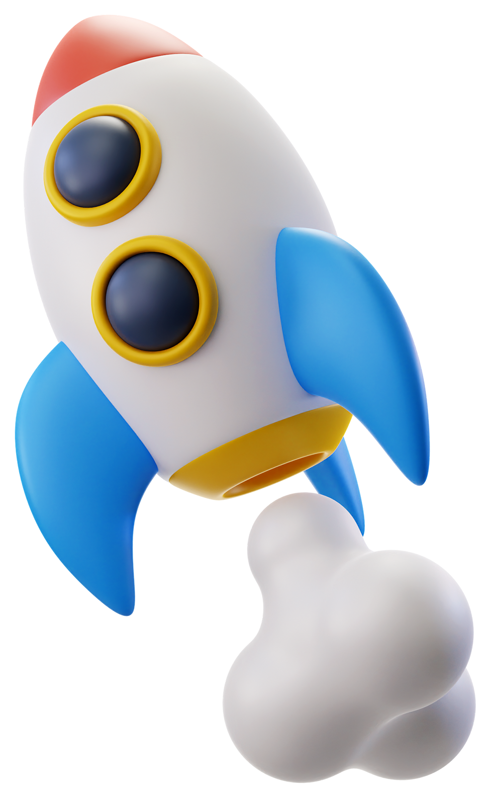 Animated space rocket launching from Mars representing innovation and technology at JustOnMars